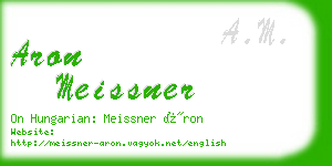 aron meissner business card